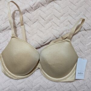 Auden Cream T-Shirt Bra NWT 32B
